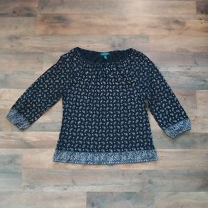 Women's Ralph Lauren Paisley top.